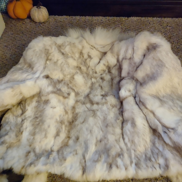 Vintage Split end l.t.d rabbit fur coat - Picture 4 of 6